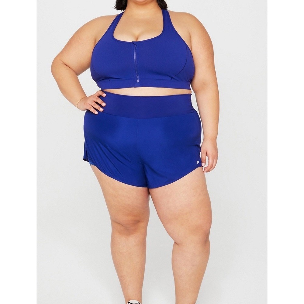 NWOT Women's Fabletics Sun Chaser Shorts 3" Admiral Blue 3X (42" X 3")